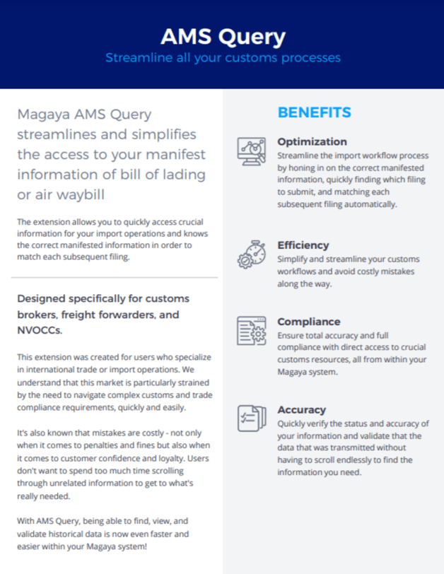 Data Sheet: AMS Query